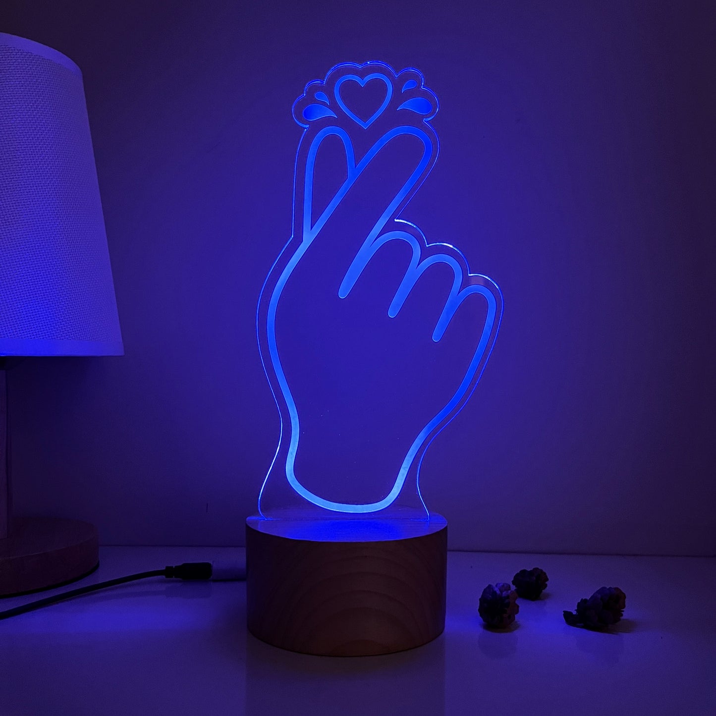 Finger Heart LED Lamp