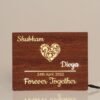 Couple Name Lamp with Date and "Forever Together" Message
