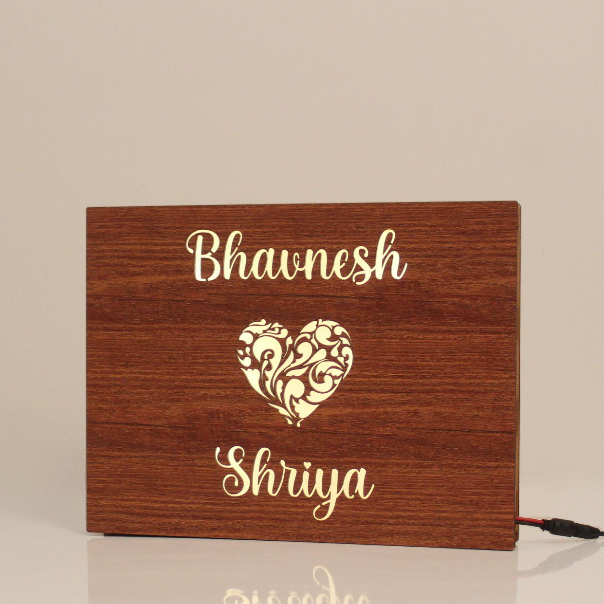 Personalized Couple Name Lamp - Image 2