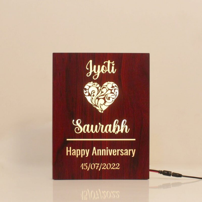 Personalized Couple Name Lamp RM - Image 1