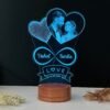 Couple Photo, Names & Date Lamp