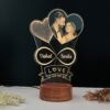 Couple Photo, Names & Date Lamp
