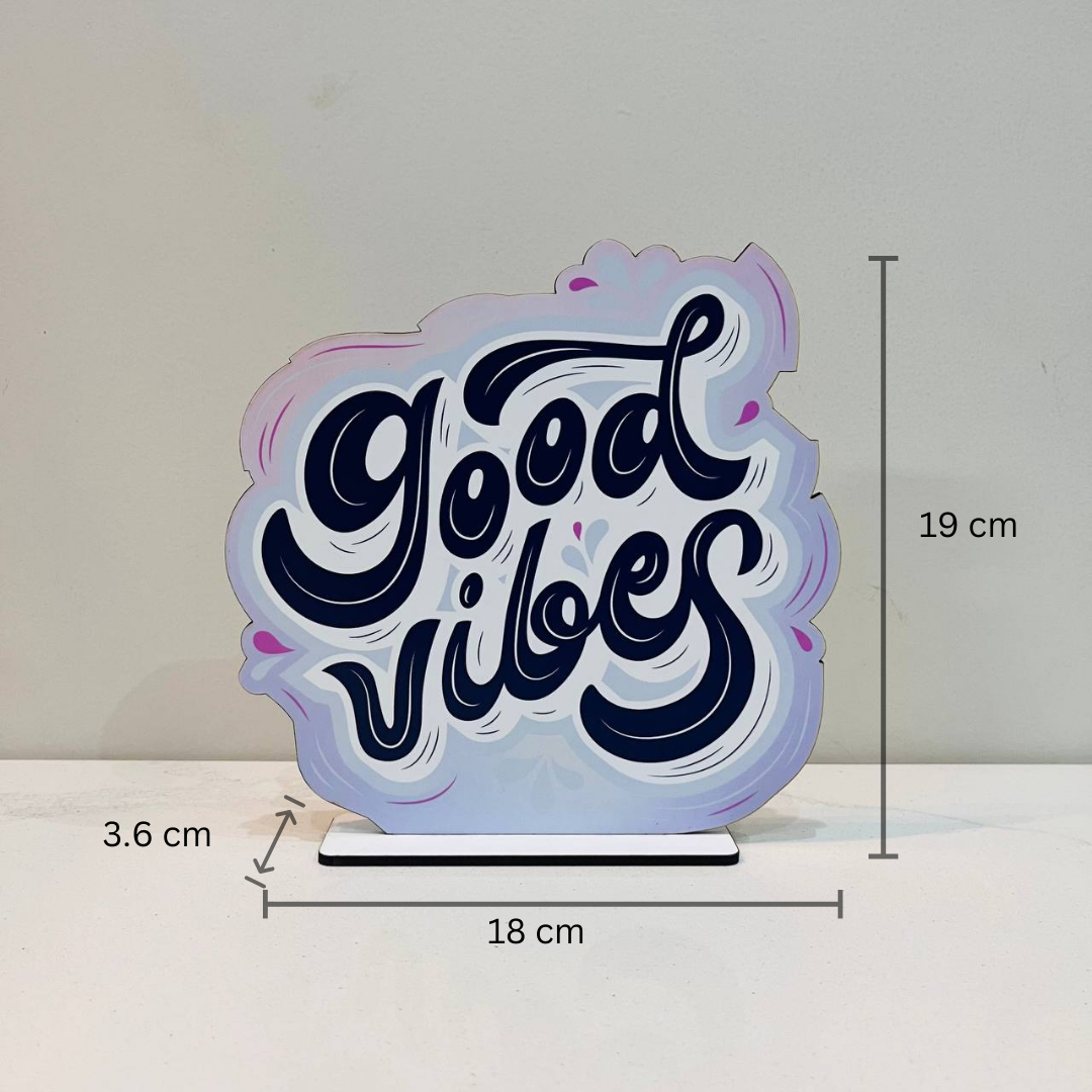 Good Vibes Table Decor Showpiece for Home Office Decorative Item - Image 3