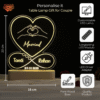 Couple Name Lamp Heart Infinty Design