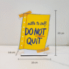 Don't Quit Motivational Showpiece for Home Office Decorative Item