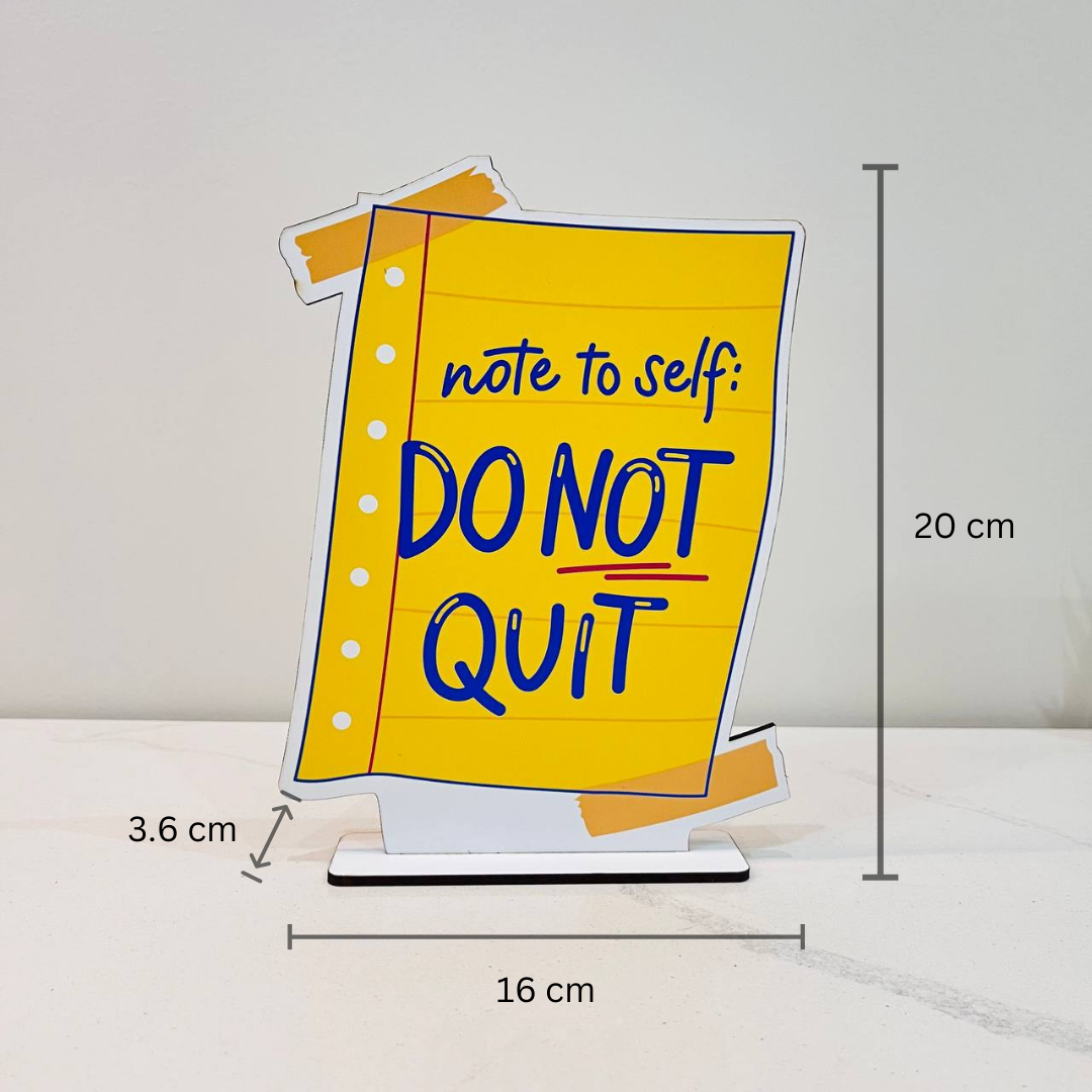 Don't Quit Motivational Showpiece for Home Office Decorative Item - Image 3