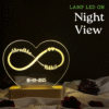 Customized Couple Name Lamp Infinty Design
