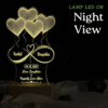 Couple Name Lamp Ballon Heart Design