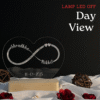 Customized Couple Name Lamp Infinty Design