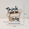 Think Out of Box Motivational Showpiece for Home Office Decorative Item