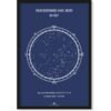 Customized Star Map Frame with Personal Quote or Message