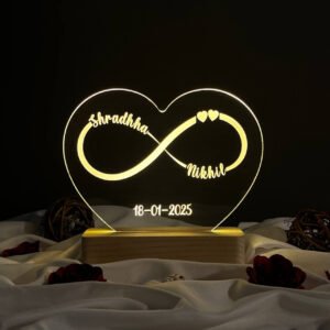 Customized Couple Name Lamp Infinty Design