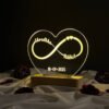 Customized Couple Name Lamp Infinty Design