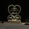 Couple Name Lamp Heart Infinty Design