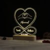 Couple Name Lamp Heart Infinty Design