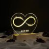 Customized Couple Name Lamp Infinty Design