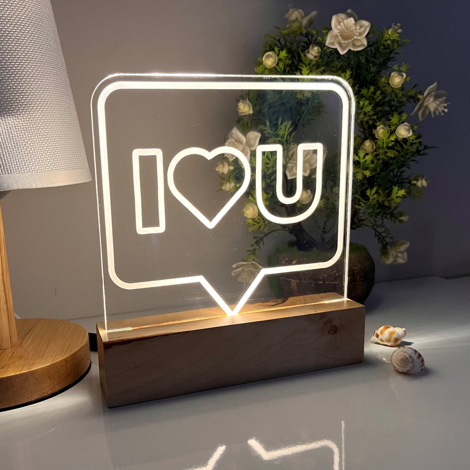 I Love You Night Table Lamp - Image 2