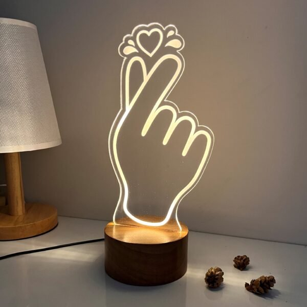 Finger Heart LED Lamp