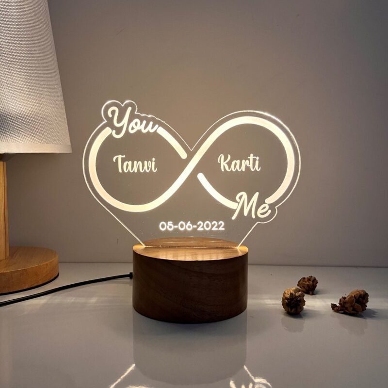 Infinity Couple Name Lamp - Image 1