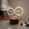 Infinity Couple Name Lamp