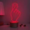 Finger Heart LED Lamp