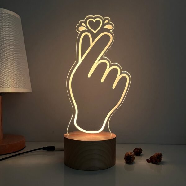 Finger Heart LED Lamp