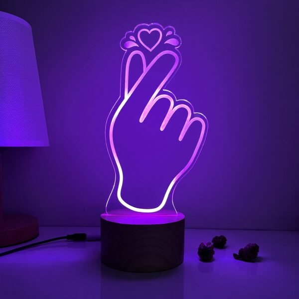 Finger Heart LED Lamp