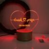 Customized Heart Shape Couple Name Lamp
