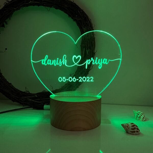IMG_1011 Customized Heart Shape Couple Name Lamp