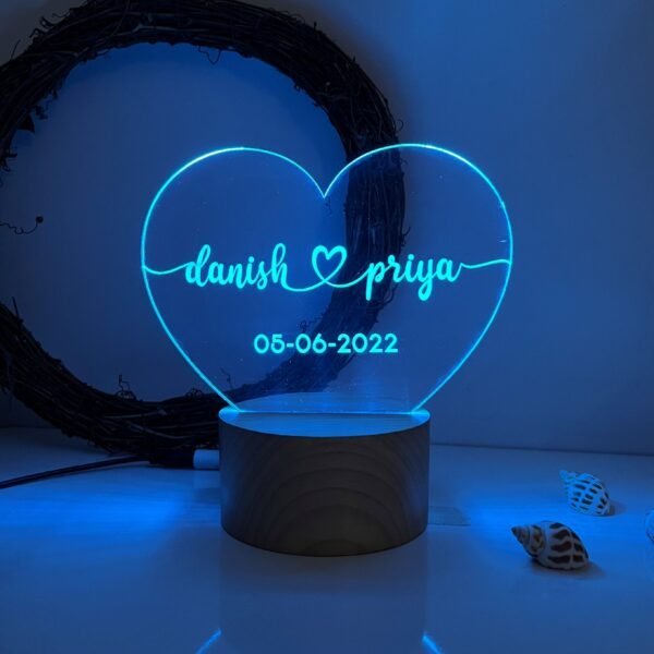 IMG_1014 Customized Heart Shape Couple Name Lamp