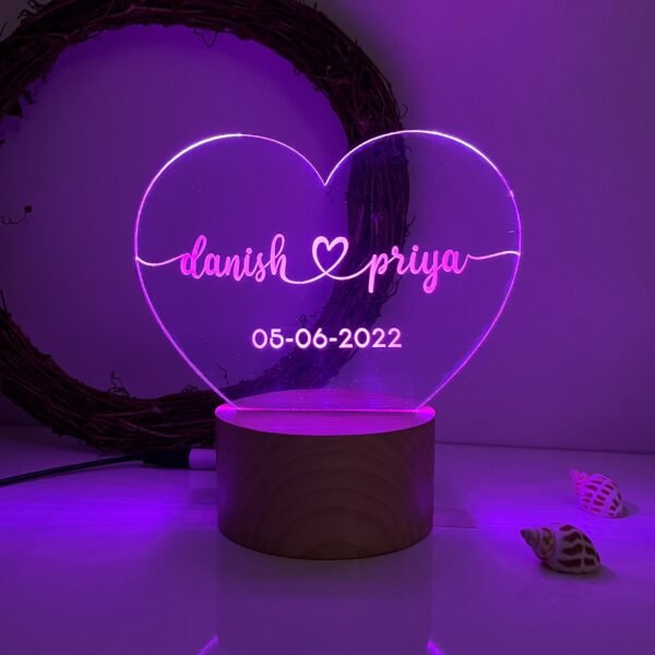 IMG_1016 Customized Heart Shape Couple Name Lamp