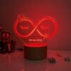 Infinity Couple Name Lamp