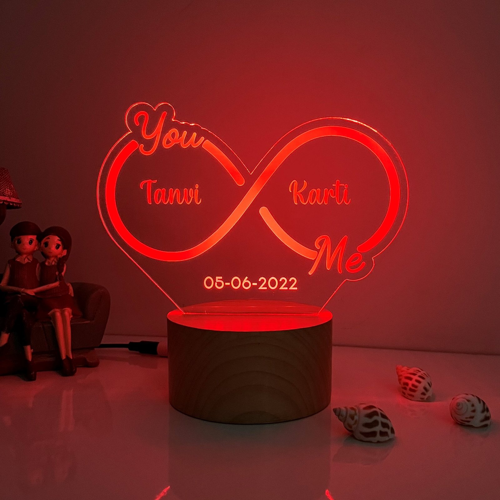 Infinity Couple Name Lamp - Image 4