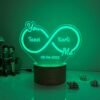 Infinity Couple Name Lamp