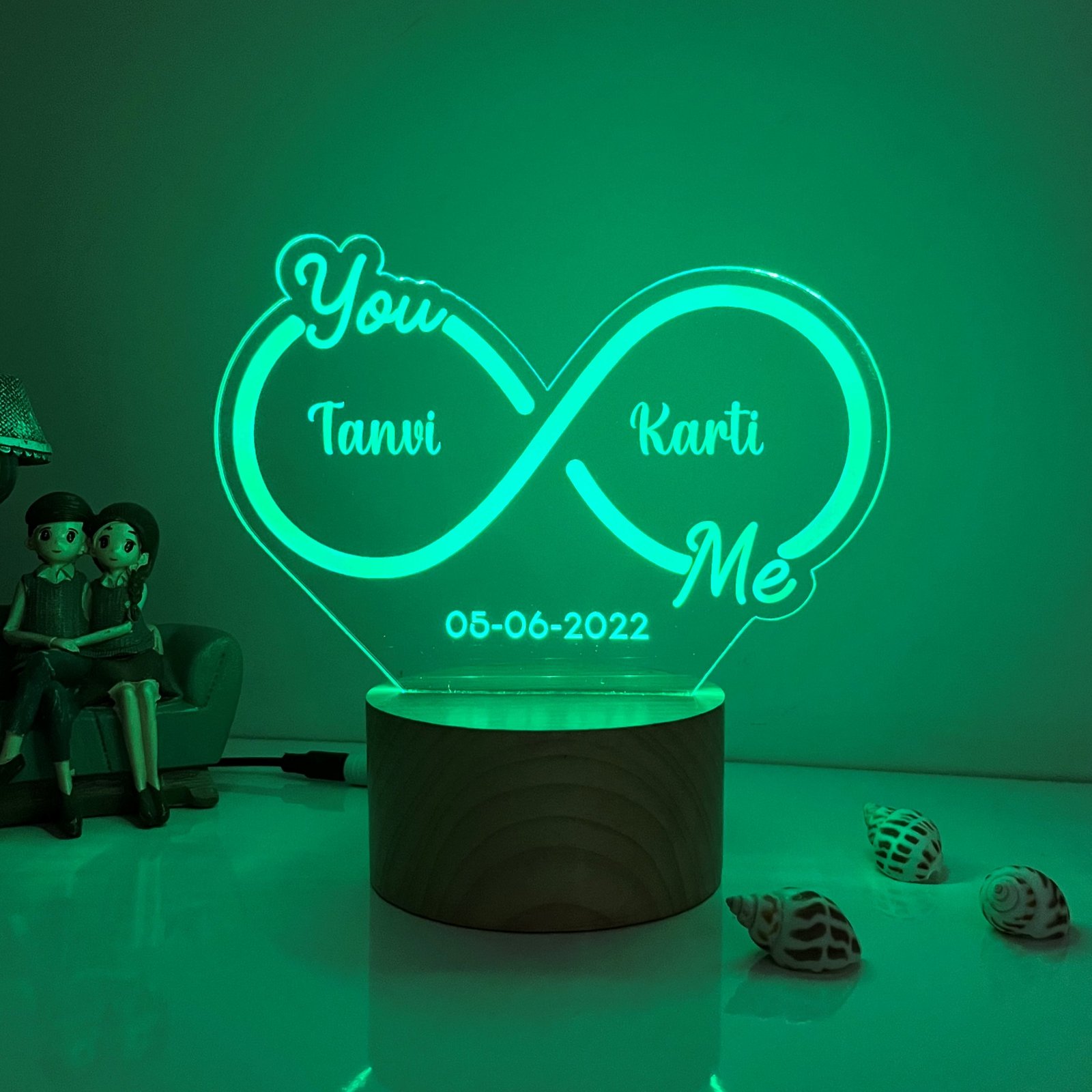 Infinity Couple Name Lamp - Image 5