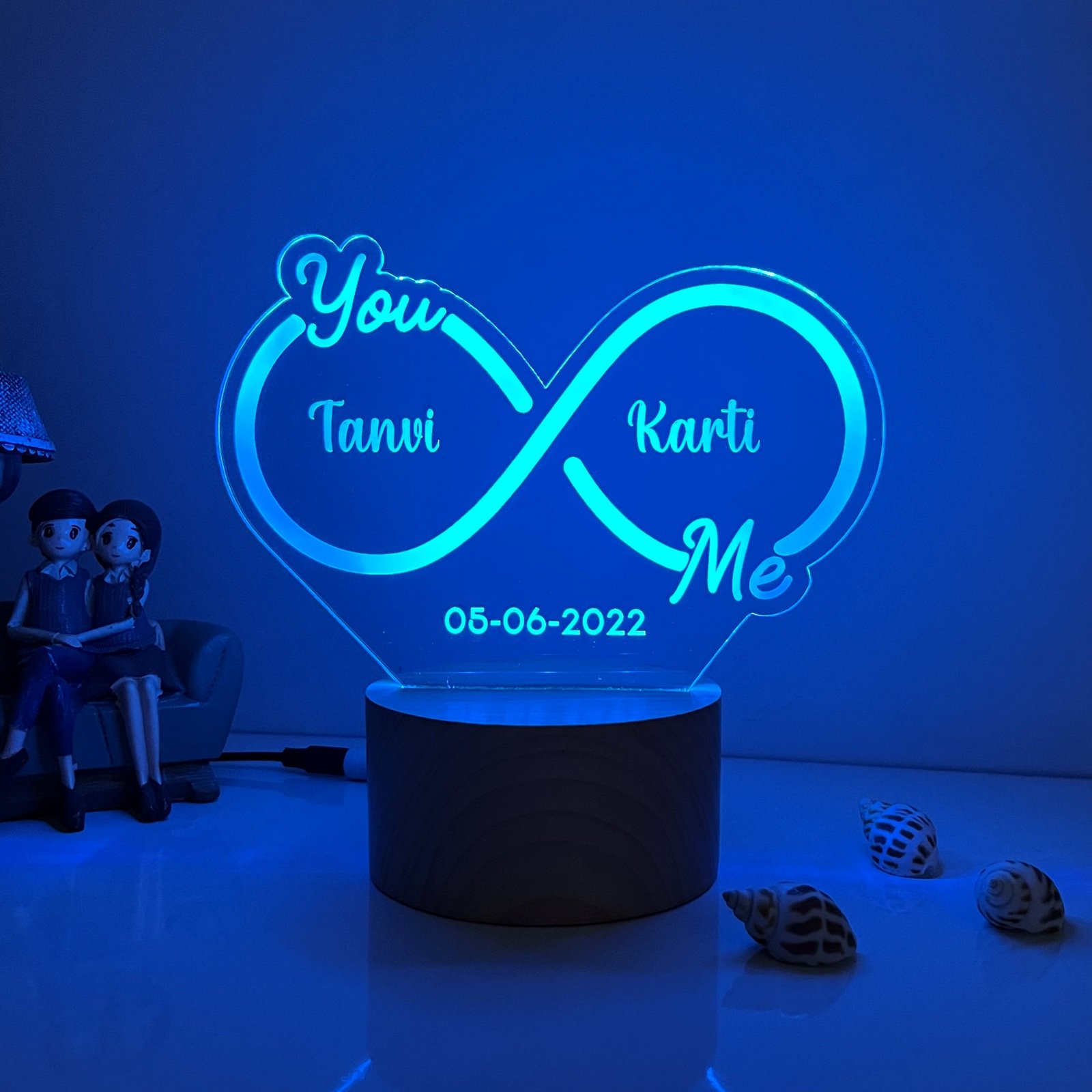 Infinity Couple Name Lamp - Image 6