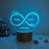 Infinity Couple Name Lamp