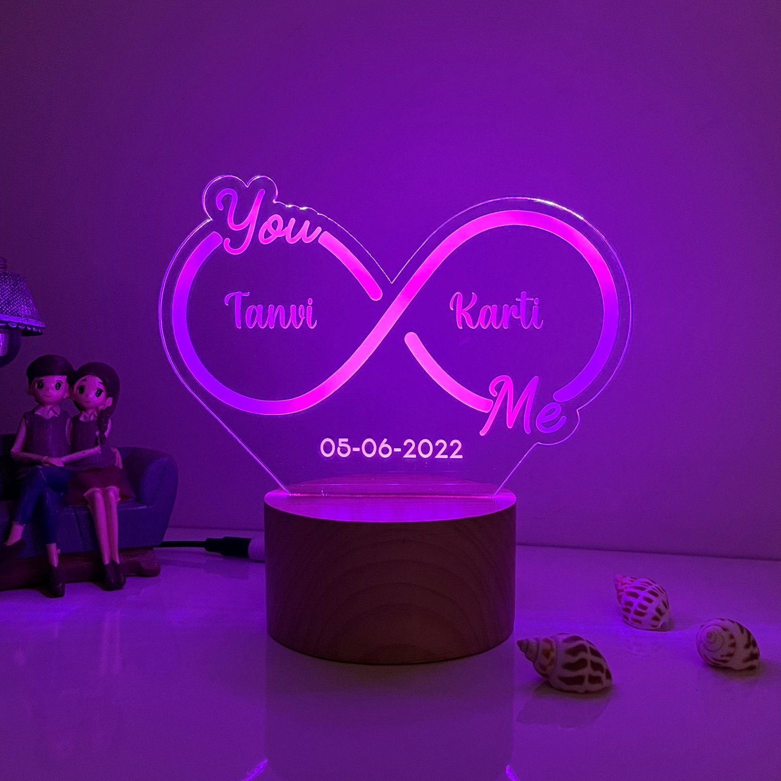 Infinity Couple Name Lamp - Image 8