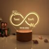 Infinity Couple Name Lamp