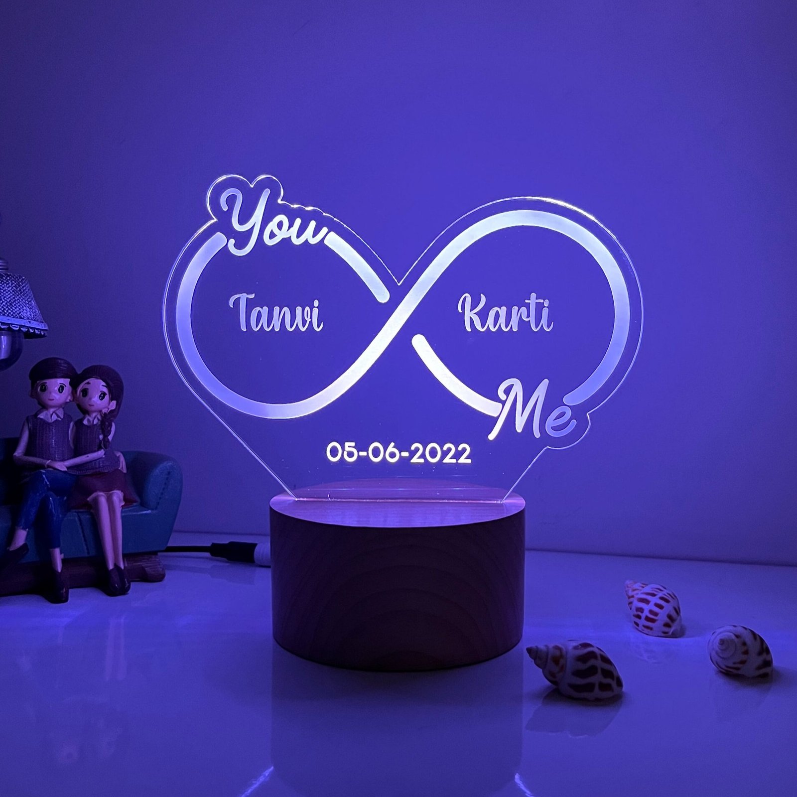 Infinity Couple Name Lamp - Image 10