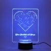 Customized Star Map Lamp with Heart Shape (Multicolored)