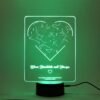 Customized Star Map Lamp with Heart Shape (Multicolored)