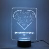 Customized Star Map Lamp with Heart Shape (Multicolored)