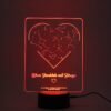 Customized Star Map Lamp with Heart Shape (Multicolored)