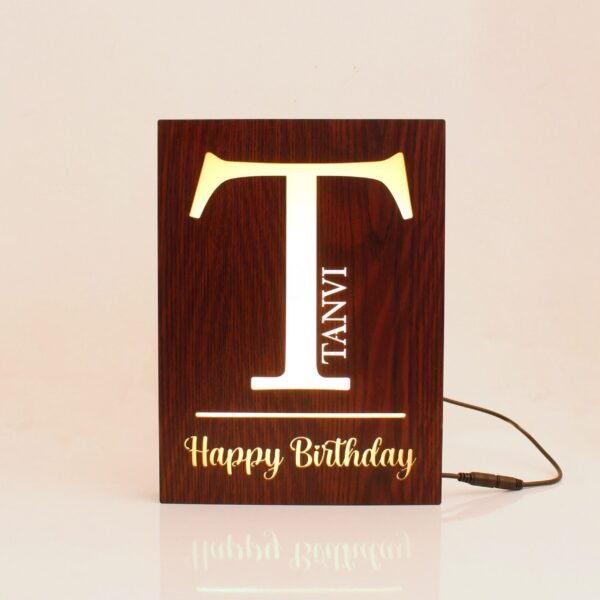 Big Alphabet Birthday Name Lamp