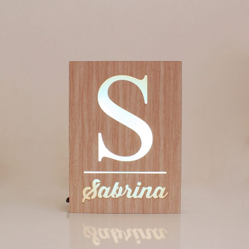 Customized Big Alphabet Name Lamp - Image 1