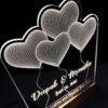 Customized Couple Name with Quote Lamp