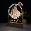 Customized Photo Lamp with Name Ring Design