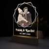 Couple Photo Lamp with Name & Date