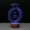 Diamond Ring Lamp with Customized Text